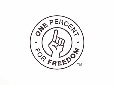 1% for Freedom Logo