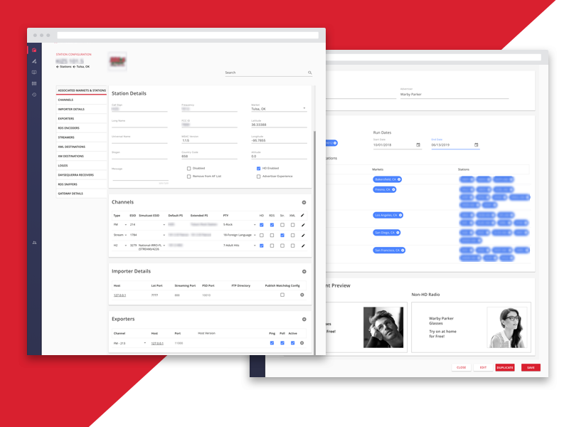 Database UI application cloud dashboard database internal tool material sketch