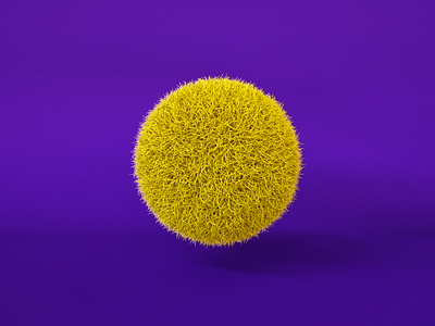 The Hairy Sun 3d cinema4d color