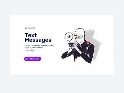 UI card concept app card design illustration install motorsport plugin procreate sketch sms sport text message texts ui ui card