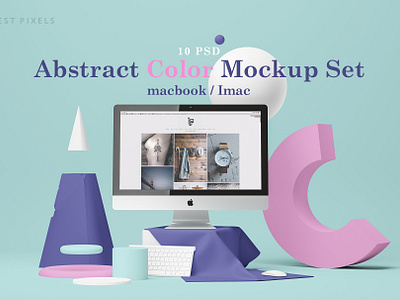 Abstract Color Mockup Set