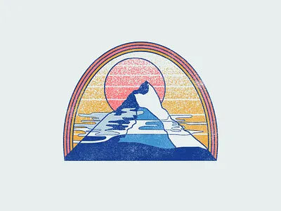 Mountian Mist graphic tee icon illustration tshirt design