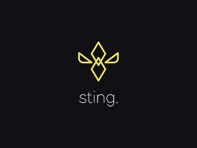 Sting brand branding branding design debut design flat graphic graphic design icon illustration illustrator joshuacreatives logo mark vector