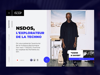 Vice design landing minimal music simple style techno ui urban ux valentin semes webdesign webpage website