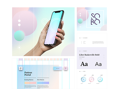 SOBO Dental Presentation dental dentist gentle gradients presentation style guide ui ux design webdesign