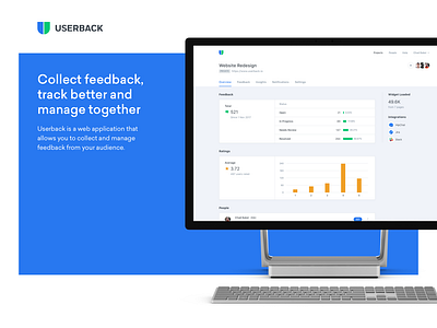 Userback app ui user experience user interface ux web app