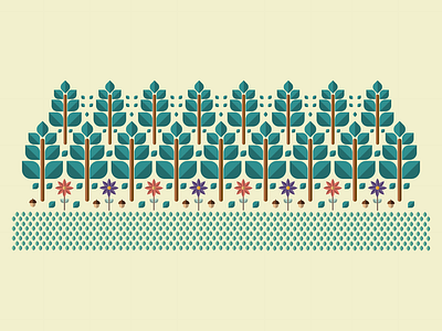 Forest adobe adobeillustator design illustration trees vector