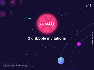 2x dribbble invite ui