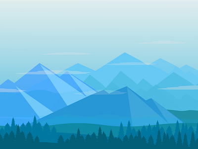 Landscape 💙 design illustration vector