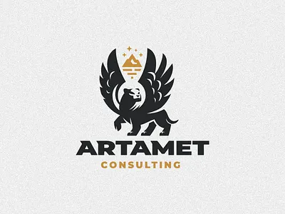 Artamet consulting gold group mount panther sea wings