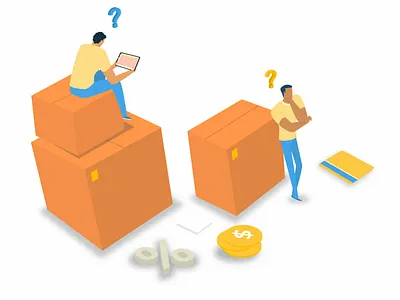 How to finish a purchase concept illustration landing page