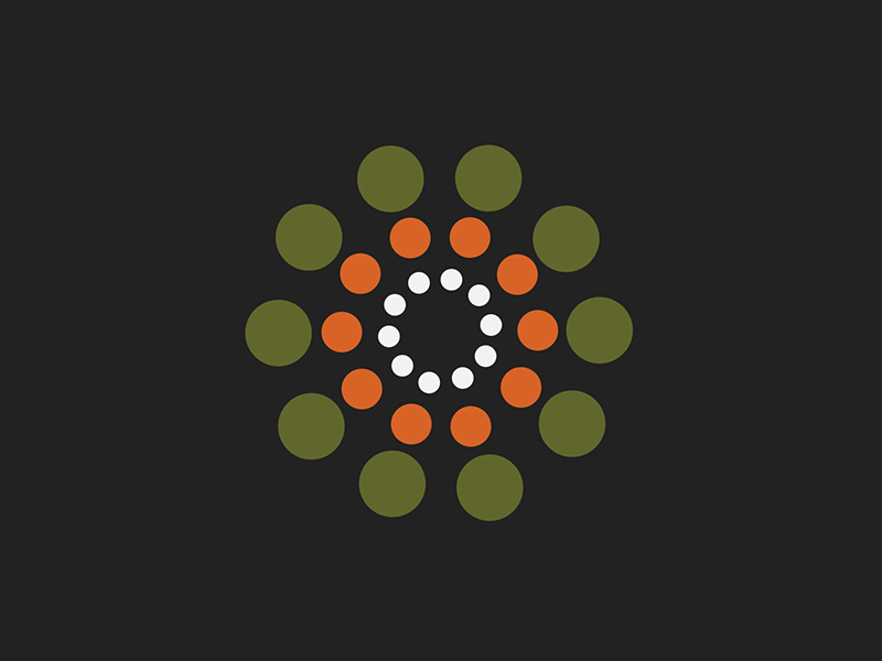 Springing Loading Animation animation art circles design dots formation loading loading animation loading icon loading page spinning tend vector web website animation