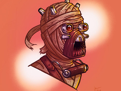 Tusken Raider illustration procreate star wars tusken raiders