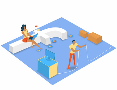 Bad customer experience illustrarion socialmedia ui art
