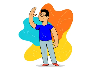 Illustration 07 bangalore boy character design doodle illustartor illustation illustration sketch standing ui uiillustration ux vector