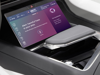 Autonomous vehicle interface mockup