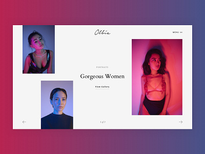 Work in progress - New Photo Theme first screen flat gradients minimal modern negative space photo theme photographer photography photography portfolio portfolio slider typography wphunters