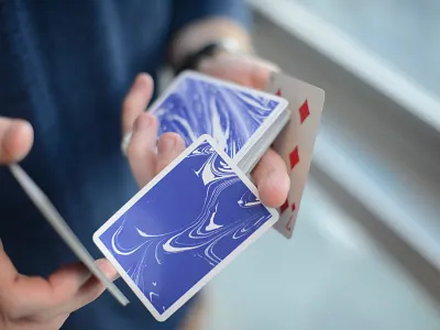 Clouded Paper Playing Cards card art card deck cardistry marble textures marbled playing cards print water marbling