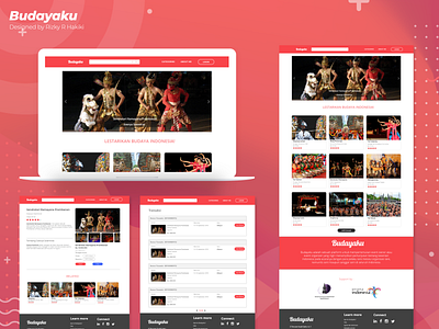 Budayaku illustration mockup ui ui ux web