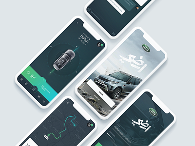 Land Rover app automotive clean land mobile rover subtl ui ux vehicle