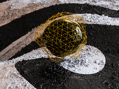 Abstract Sphere 3d abstract art branding c4d cine cinema 4d design dribbble graphic illustration iranian render