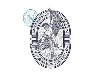 Natives Explorers adventure american american eagle badge dance engraved explorers feathers graphic design human body illustration logo male native american natives navajo scout vector warrior wings