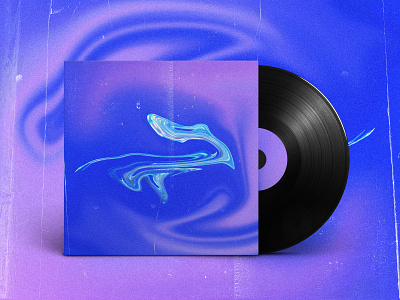 Triune - Album Cover abstract album album art album artwork album cover album cover design calm cloud color dark blue design geometry gradiant illustration kev andré perrin light medusa neon pink space