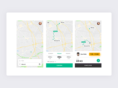 Book a Cab book a cab book ride booking call call driver cars current location design destination driver edit screen loccation map otp payment selection profile select car tranding ui ui ux