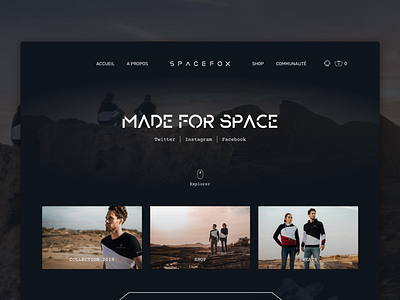 Spacefox Shop Redesign branding creative design ecommerce icon illustration interface landing page nasa redesign shop space ui ux web webdesign website