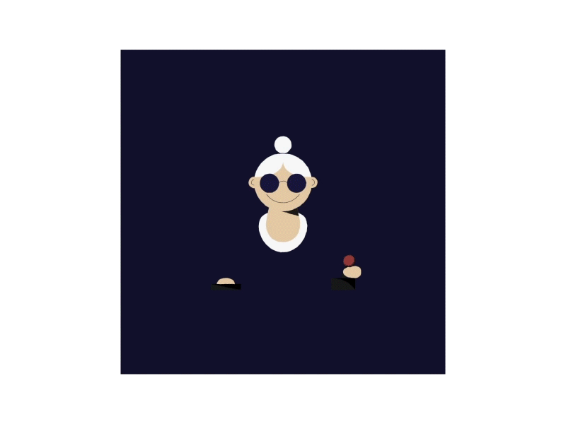 Forever Young 👵 2d after effects animation character design gif illustrator joystick loop motion motiondesign video games