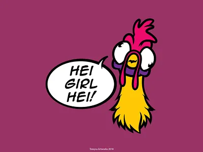 Hei Hei The Rooster cartoon cartooncharacter character characterdesign design digital hei illustration illustrator logo logodesign mascot mascotdesign rooster sticker vector vectorart vectorillustration vectorillustrator vectors