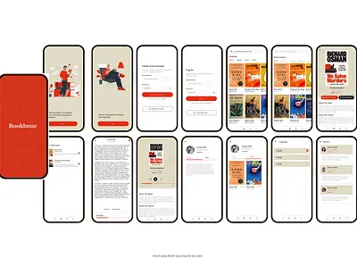 Book Reading Mobile App design app design app ui book ap design book app book app design book reading app book reading app ui modern app pdf book app