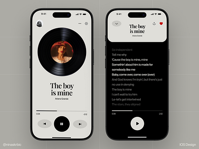 Music Player - Mobile App app apple music car play design hear ios mobile motion music music player play player songs sound spotify streaming ui ux valentines day video