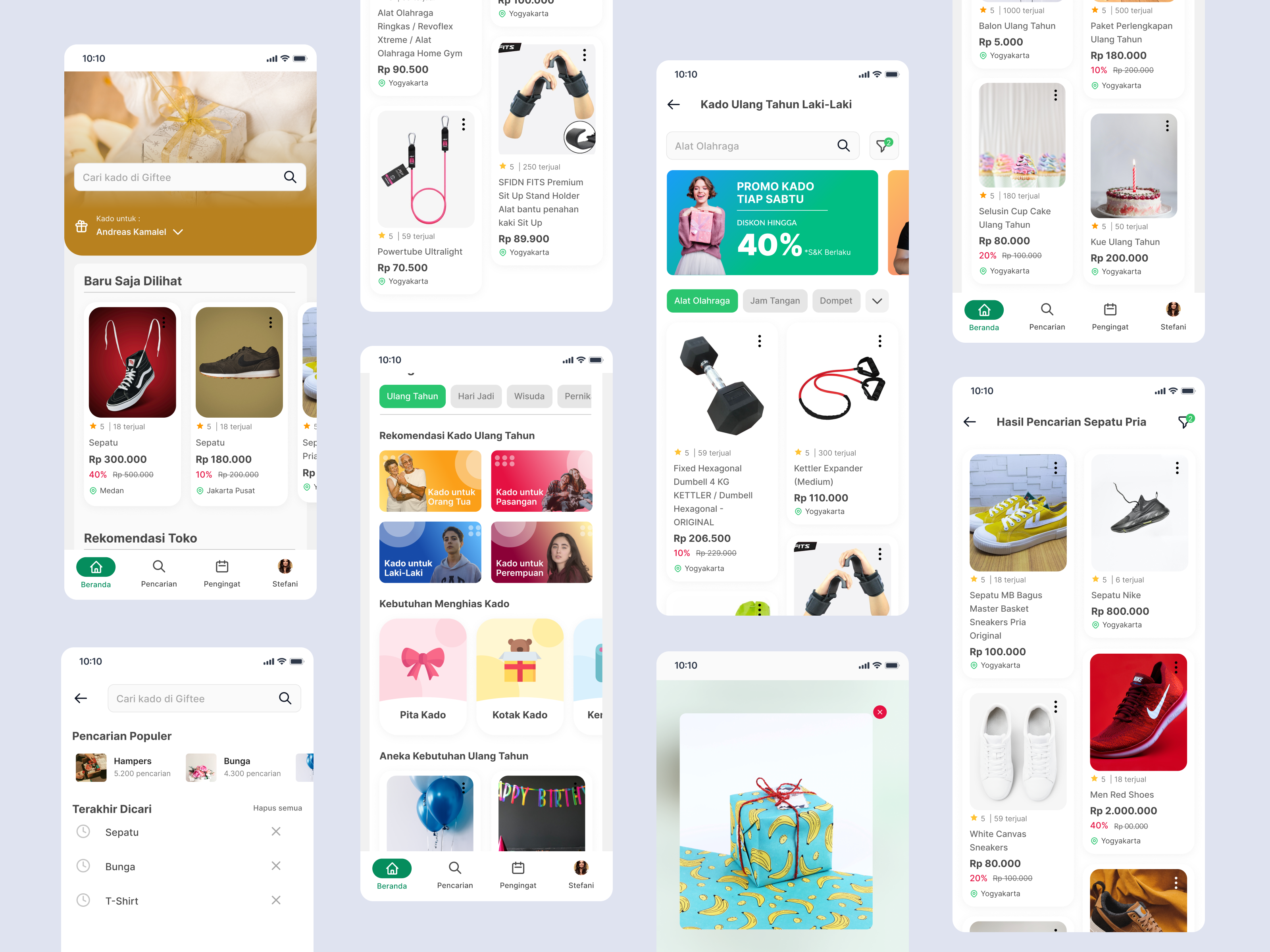 Example of UI/UX Design