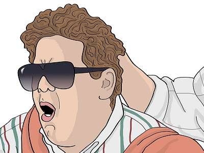 Steeeeeeve MAAAdden cartoon design digital art digital illustration drawing illustration illustrator jonah hill photoshop sketch wolf of wall street