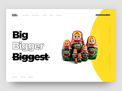 concept design of an agency website clean creative design desktop interface landingpage ui uitrends userexperience ux uxdesign web webdesign website