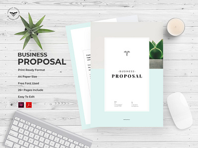 Minimal Business Proposal Template brochure business clean corporate kit minimal pack print professional professionals promotion proposal template templates