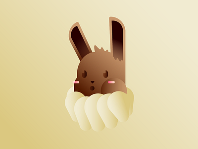 Eevee character color eevee gradient pokemon vector