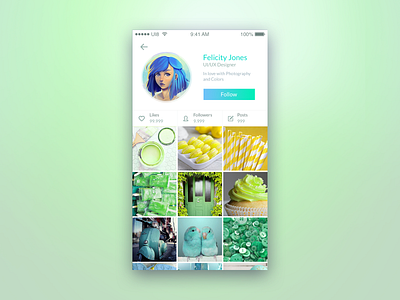Social Media App - Daily UI Challenge 6 app instagram ui 100day ui challenge uidesign
