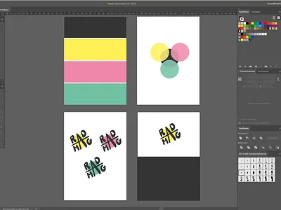 RADMAG logo development bicycle bike logo graphic design illustrator logodesign zine