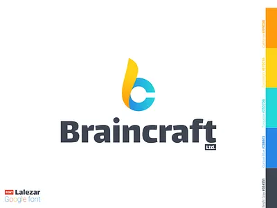 Brand Style Guide for Visual Inspiration [2] beautifu logo design beautiful blue blue and yellow brand branding corporate branding creative design creative agency design flat font awesome guideline logo nice nice logo orange presentation typography vector