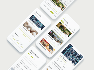 Local Fresh app design farmers market ui ux