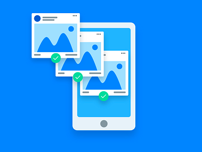 Fanbot Ui Illustration #2 dashboard design fanbot feed illustration interface post ui ux web