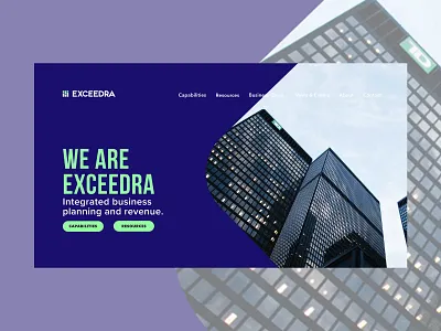 Exceerdra Concpet branding clean design landing page layout minimal swiss typography ui