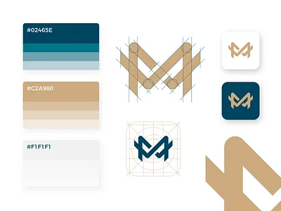 M + W monogram brand branding business color concept design designer designing graphic grid icon identity illustrator logo logodesigner logos mark minimal monogram symbol