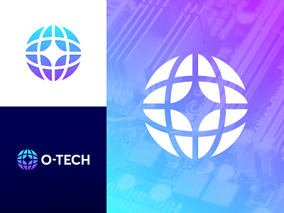 O-Tech - Logo Design branding branding design data digital globe icon icon design identity design infrastructure logo logo design logo mark logomark monogram monogram design o o tech roads tech wordmark