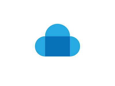 Logo for a Cloud Storage Company branding design flat icon logo vector