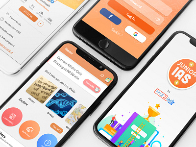 Race2IAS App UI Design app art branding character clean design icon identity illustration ios minimal ui ux vector web website