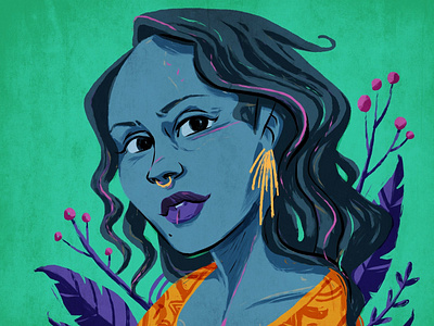 Mayra Andrade cabo verde cap verdian music mayra andrade musicians portrait portrait illustration