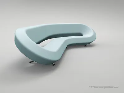 Modipow lab couch colour: light aqua couch design furniture industrial design keyshot modipow product design product presentation render rendering sofa